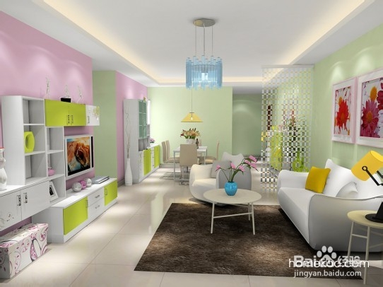 分享客厅跟餐厅的线帘隔断图片