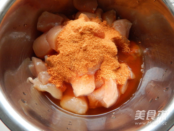 时蔬鸡肉串的做法