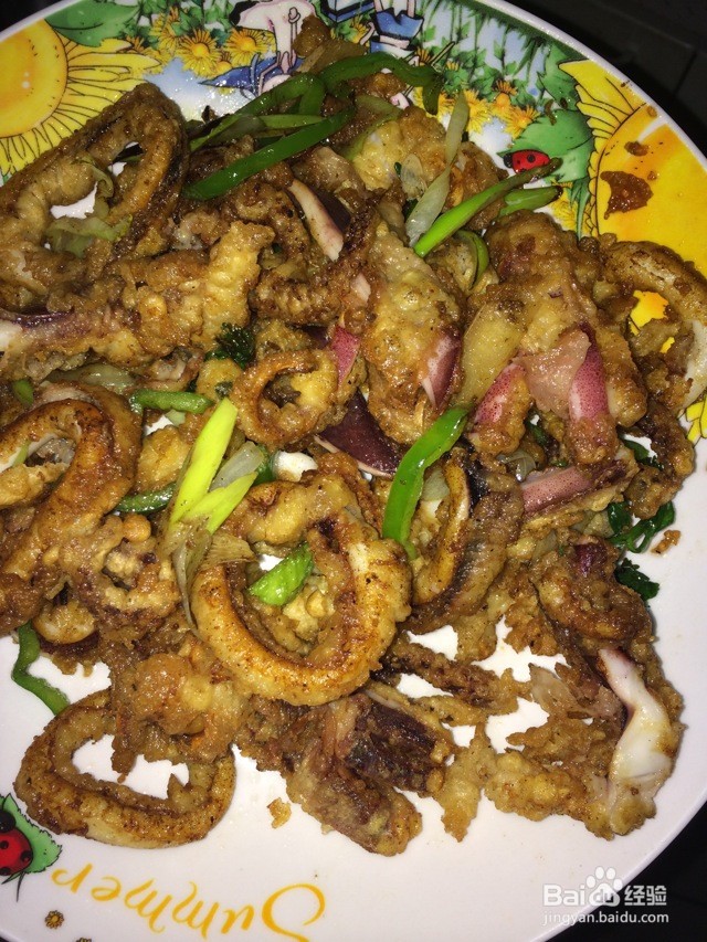 香酥鱿鱼圈的做法