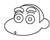 简笔画：可爱的蜡笔小新