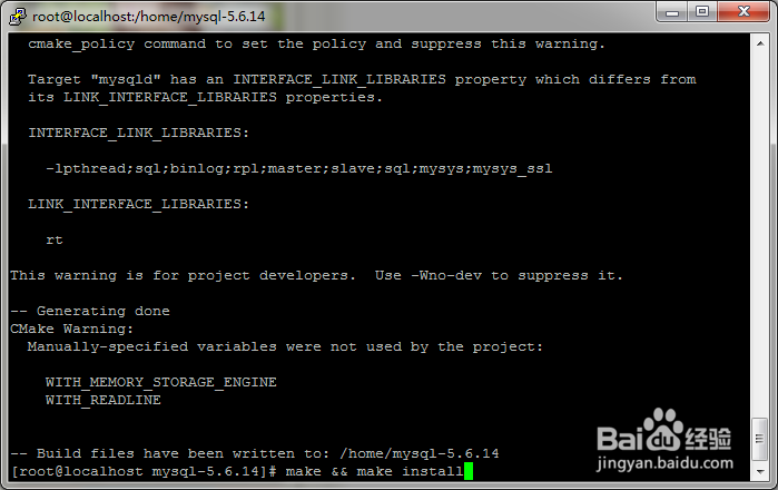 CentOS 6.5下编译安装MySQL 5.6.4