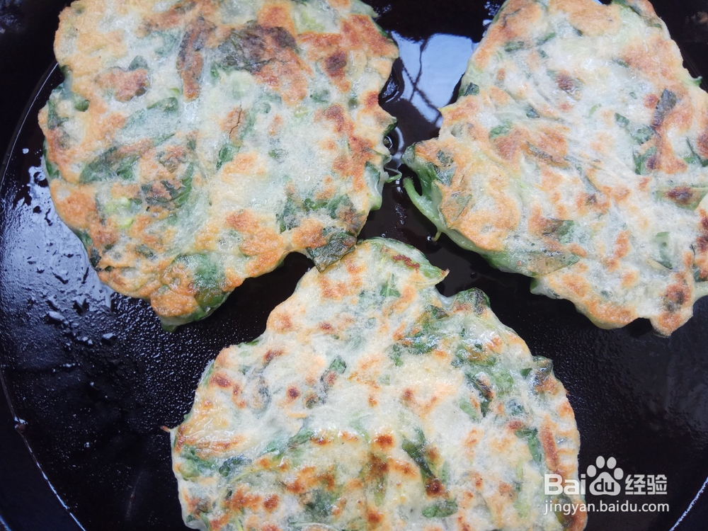 荆芥苦瓜美味煎饼