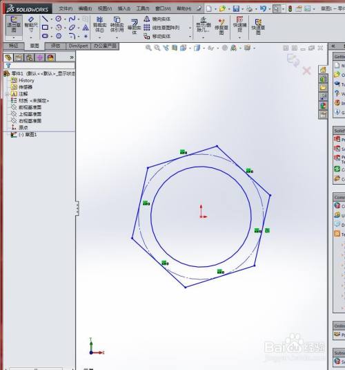 在solidworks中草图缩放的步骤?