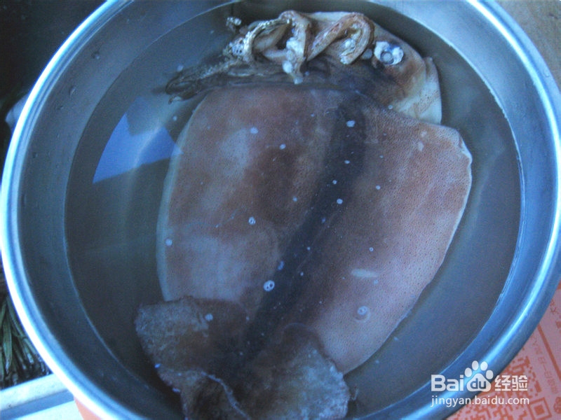 美味海鲜——韭菜炒鱿鱼丝