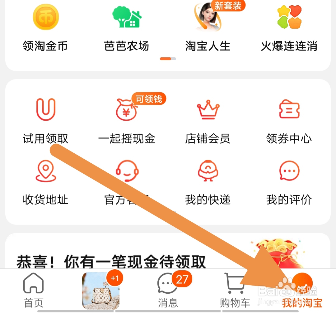 淘宝app去哪里查看主题换肤