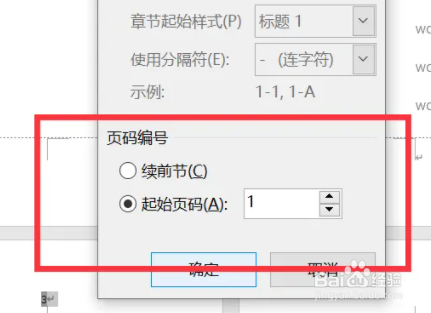 如何设置页码从指定页开始