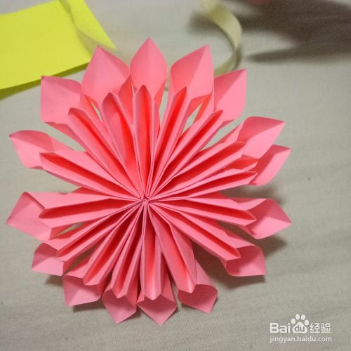 立体纸花的折纸方法 百度经验 立体纸花的折纸方法 百度经验