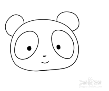 熊猫眼睛的图片简笔画图片