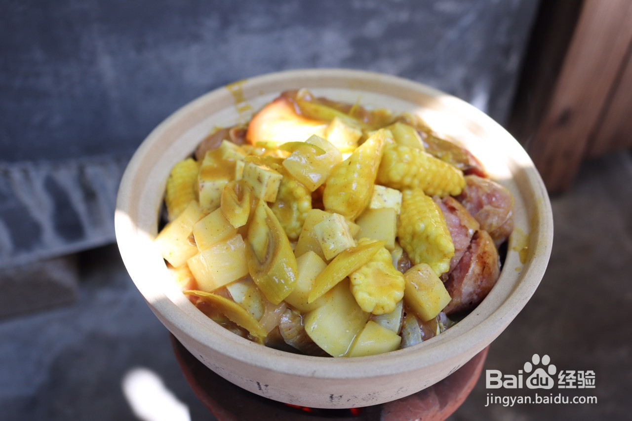 咖喱砂锅饭的做法