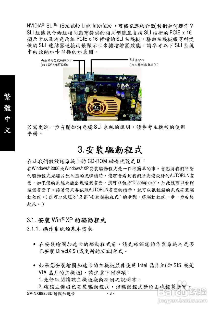 技嘉GV-NX68256D显卡使用说明书:[1]