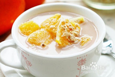 早餐美味饮品甜橙燕麦牛奶粥