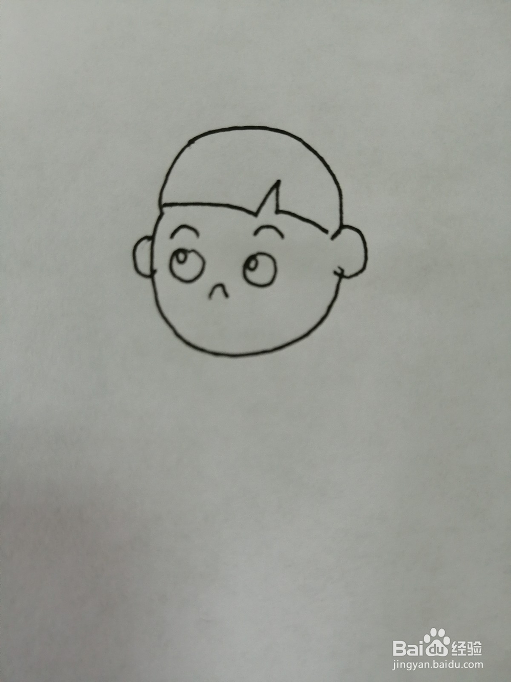 可爱小男孩怎么画