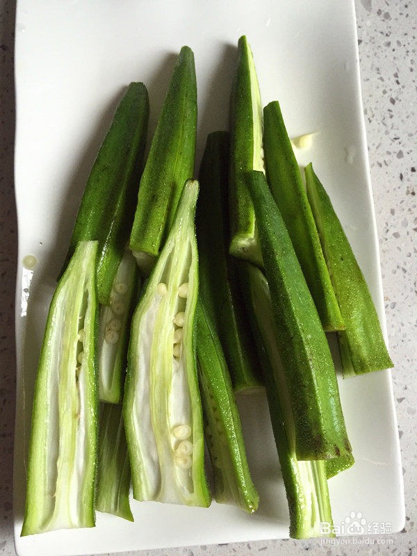 蒜蓉秋葵的做法