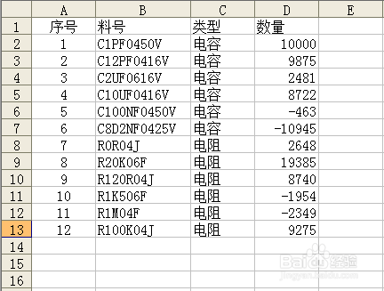 excel筛选功能