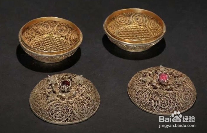 银器中的鎏金花丝盖盒如何欣赏