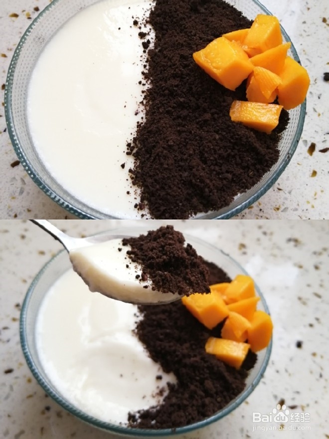 不用吉利丁片就能做出奥利奥牛奶布丁