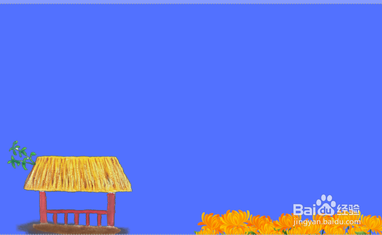 过故人庄古诗配图简笔画