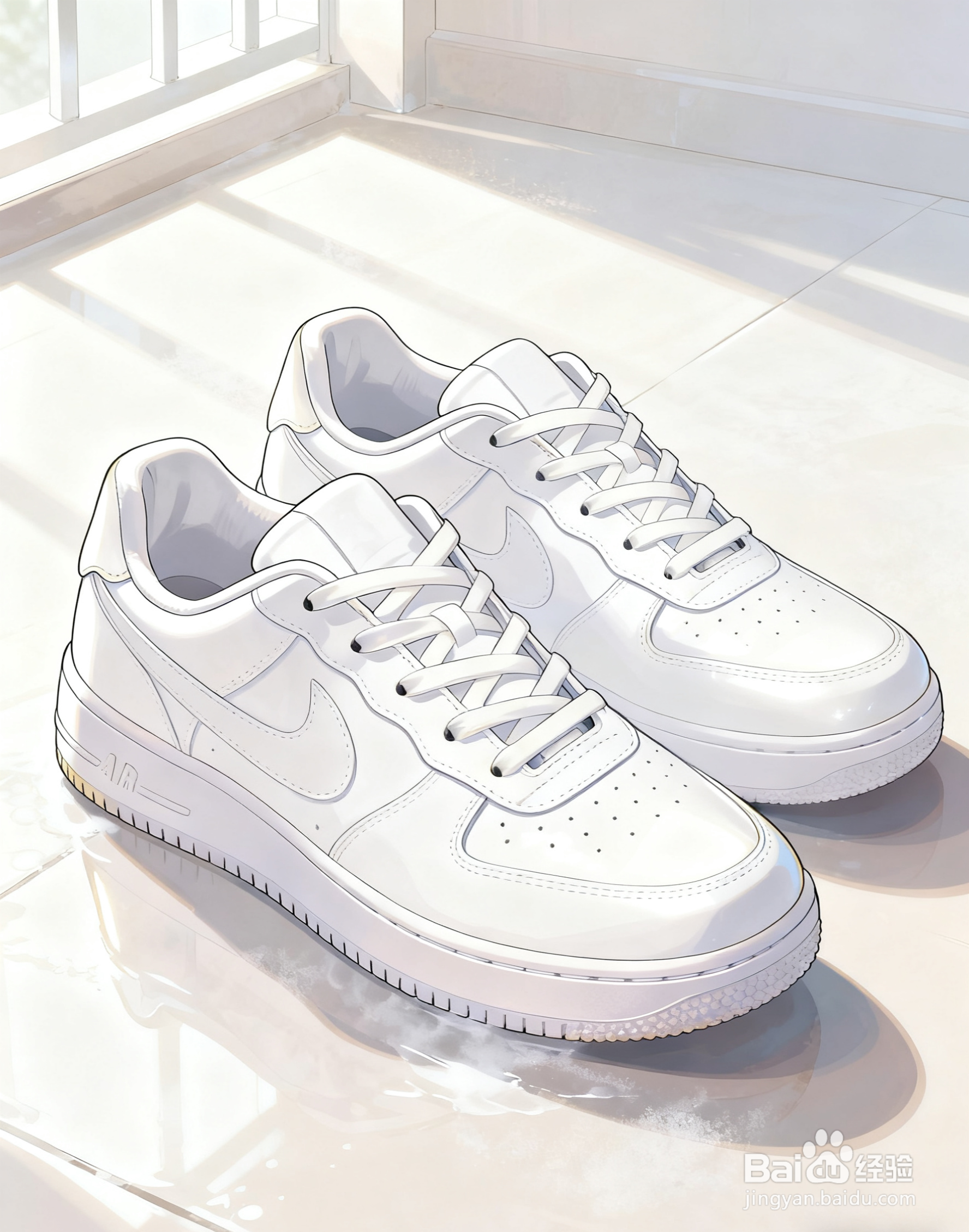 白鞋发黄？2步洗白，旧鞋变新鞋