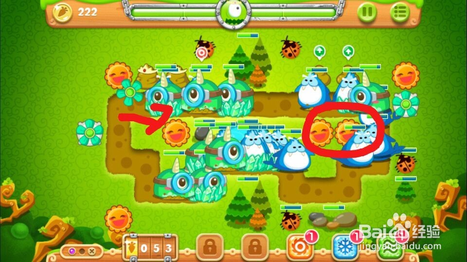 保卫萝卜2地下庄园第18关,D18(153)攻略,金萝卜