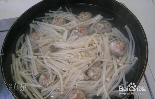 金针菇鱼丸汤