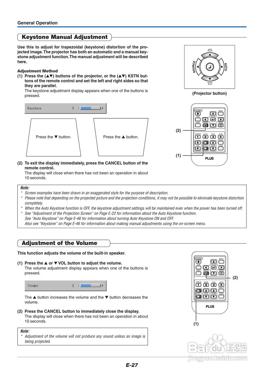 PLUS V-339投影机使用说明书:[3]