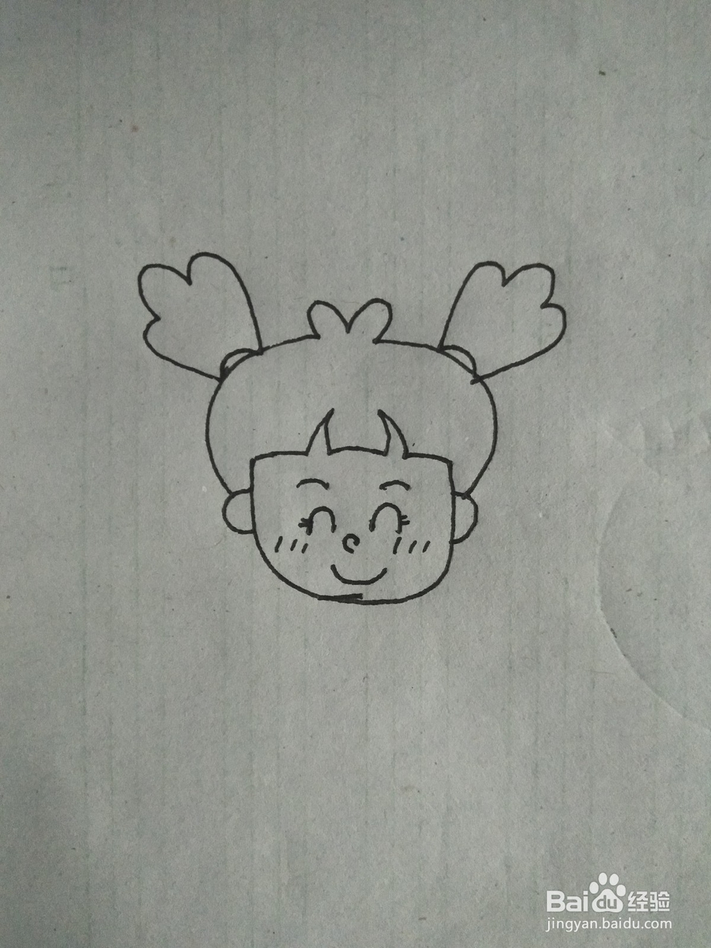 小女孩简笔画教学