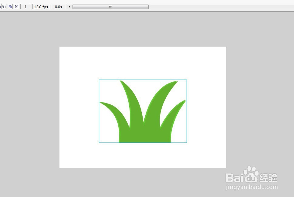 flash绘制植物随风摆动的动画