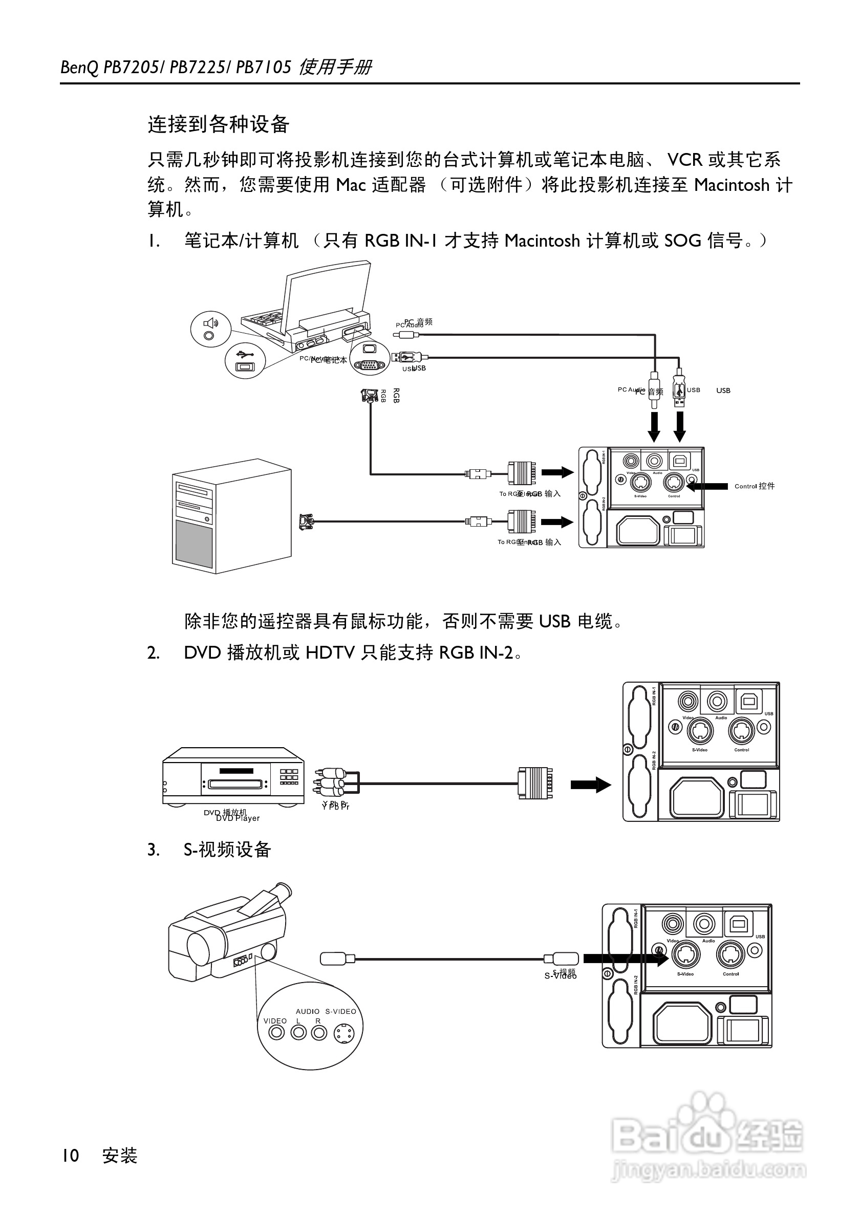 明基PB7105投影机使用说明书:[2]