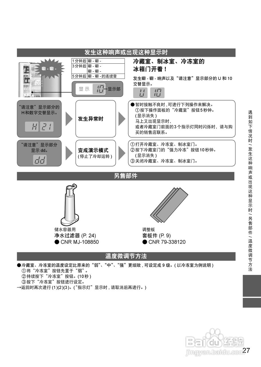 松下NR-F532T冰箱使用说明书:[3]