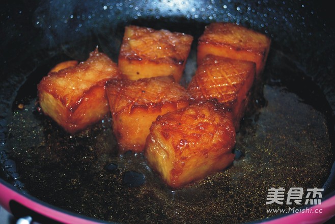 红烧冬瓜配干煎杏鲍菇