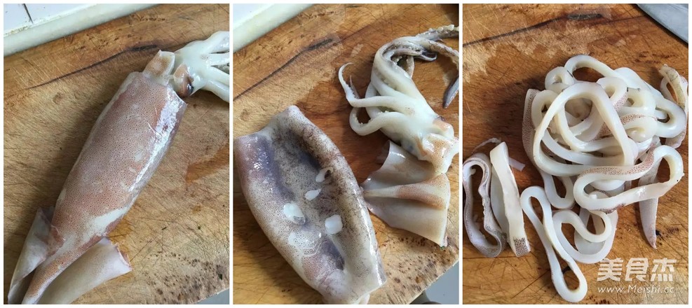 爆炒韭苔鱿鱼圈