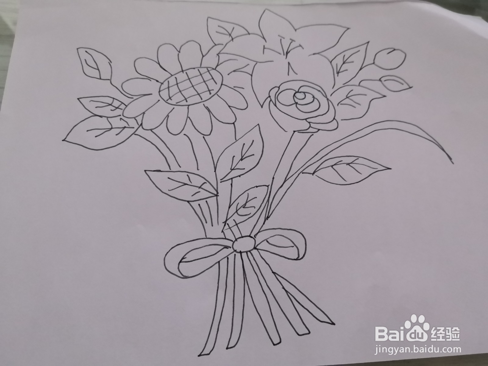 简笔画花朵图片