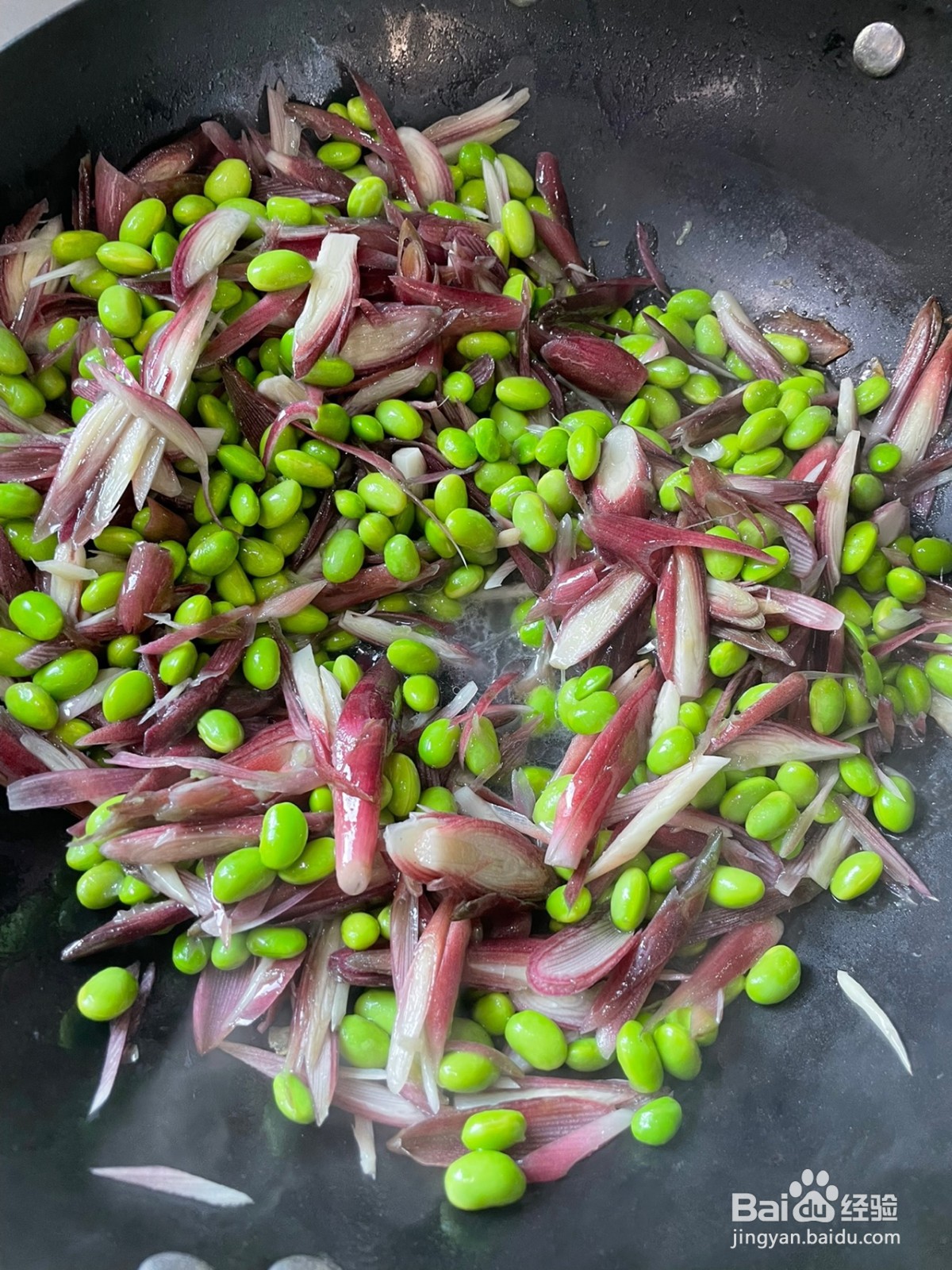 洋荷炒毛豆怎么做