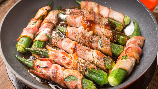 黑胡椒秋葵培根卷