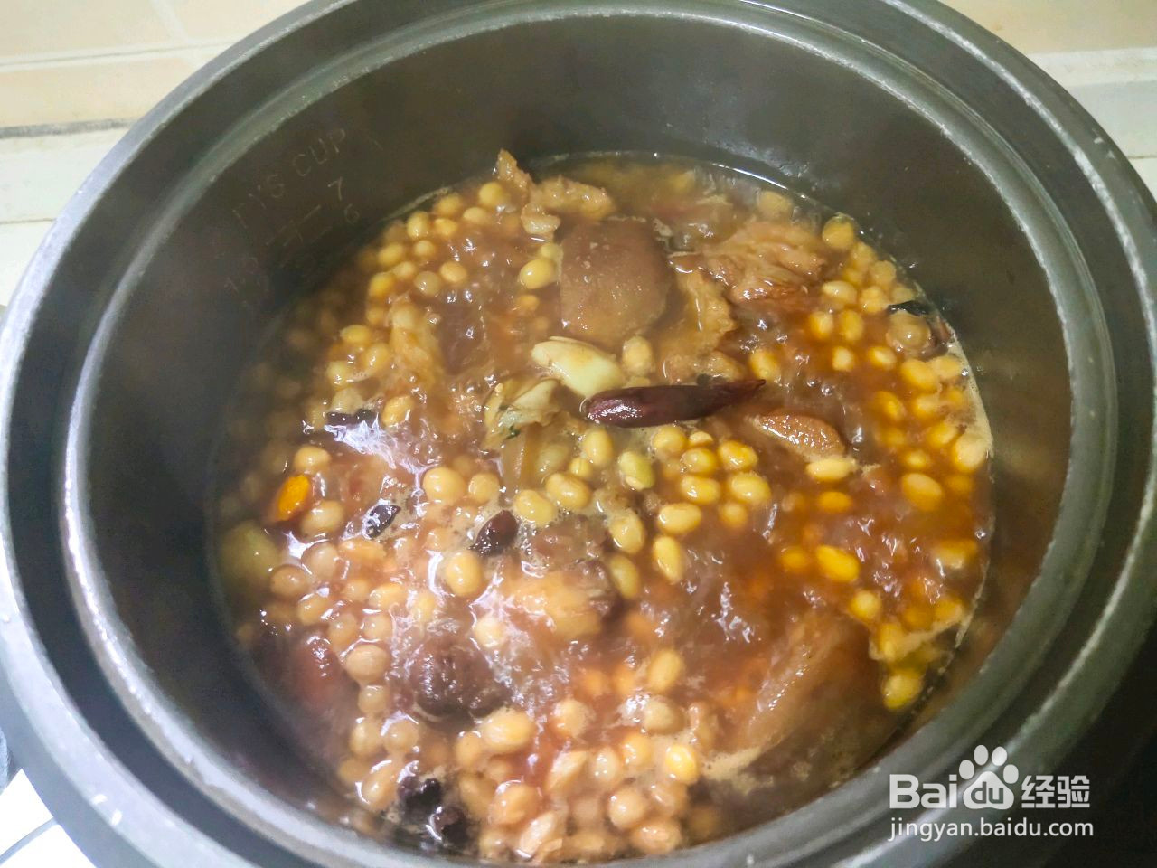 在家做黄豆蹄蹄的做法
