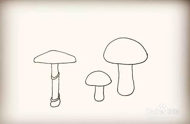 蘑菇的简笔画教程
