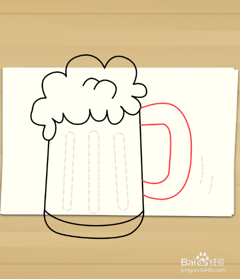 画啤酒杯——加菲的吃货生活
