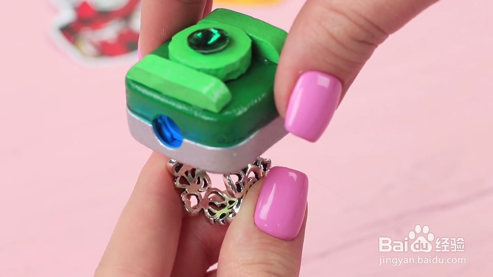 如何制作绿灯侠卷笔刀戒指？