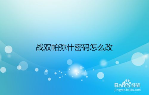 战双帕弥什密码怎么改