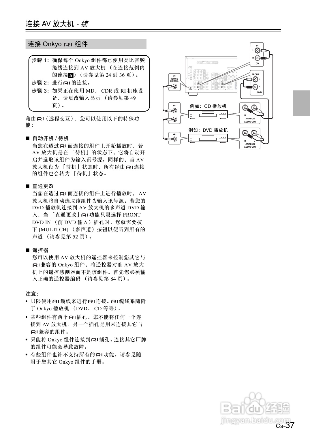 安桥AV放大机TX-SA8560型使用说明书:[2]