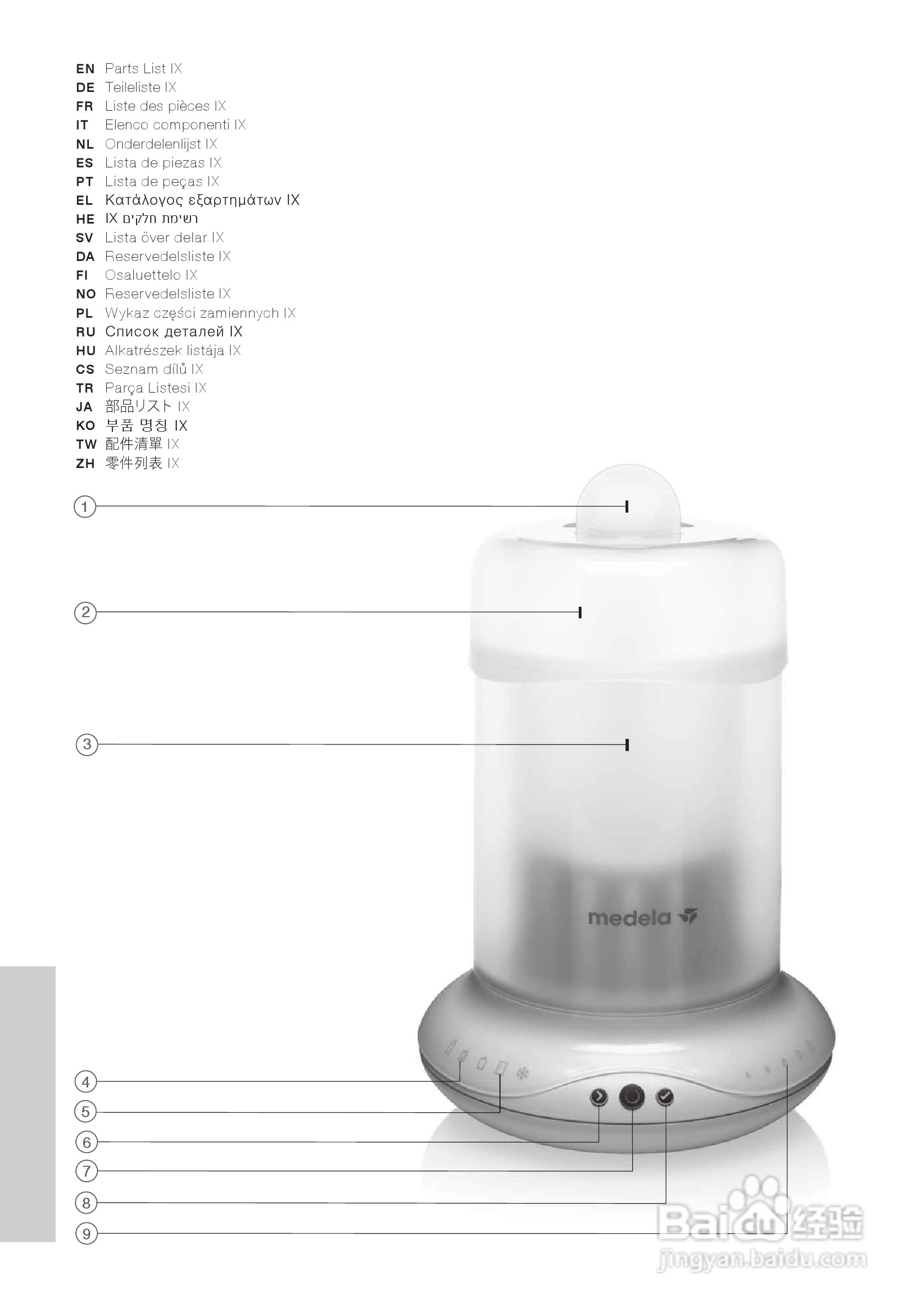 美德乐 B-Well温奶器说明书:[1]