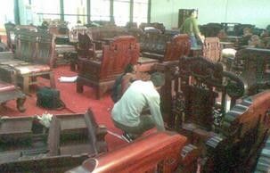 红木家具花梨木大红酸枝家具如何翻新图片 百度经验