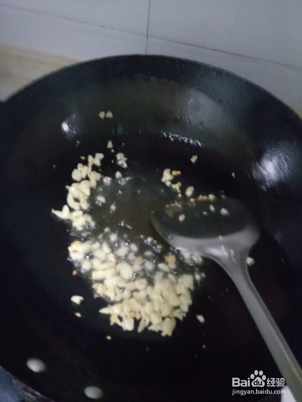 家常蒜沫耗油空心菜