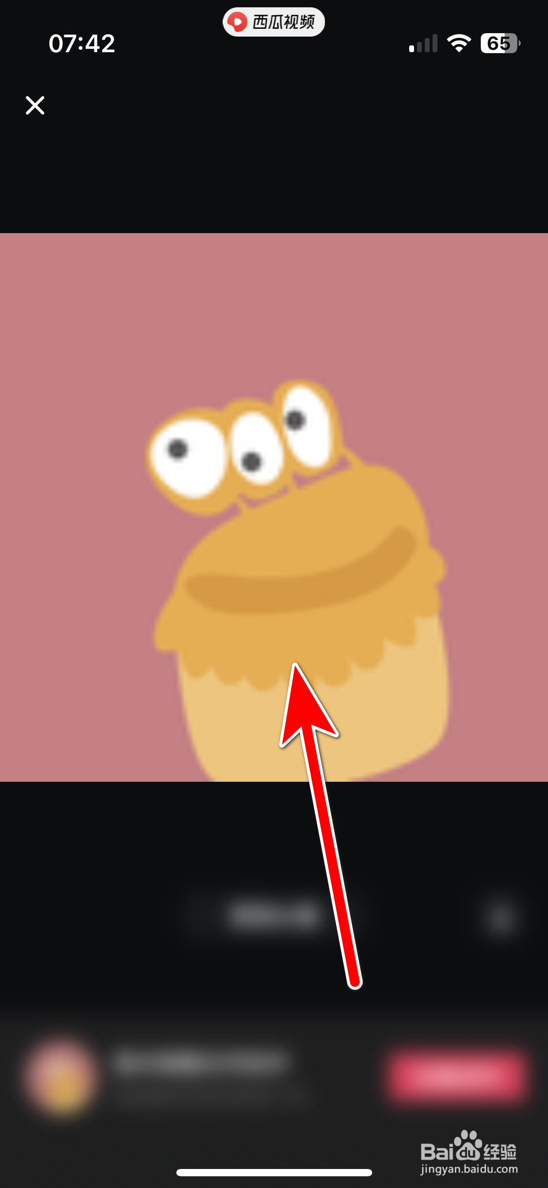 西瓜视频如何查看个人头像大图