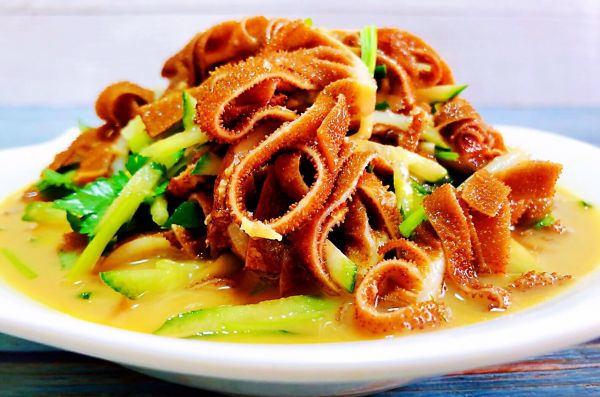 黄瓜凉拌牛百叶