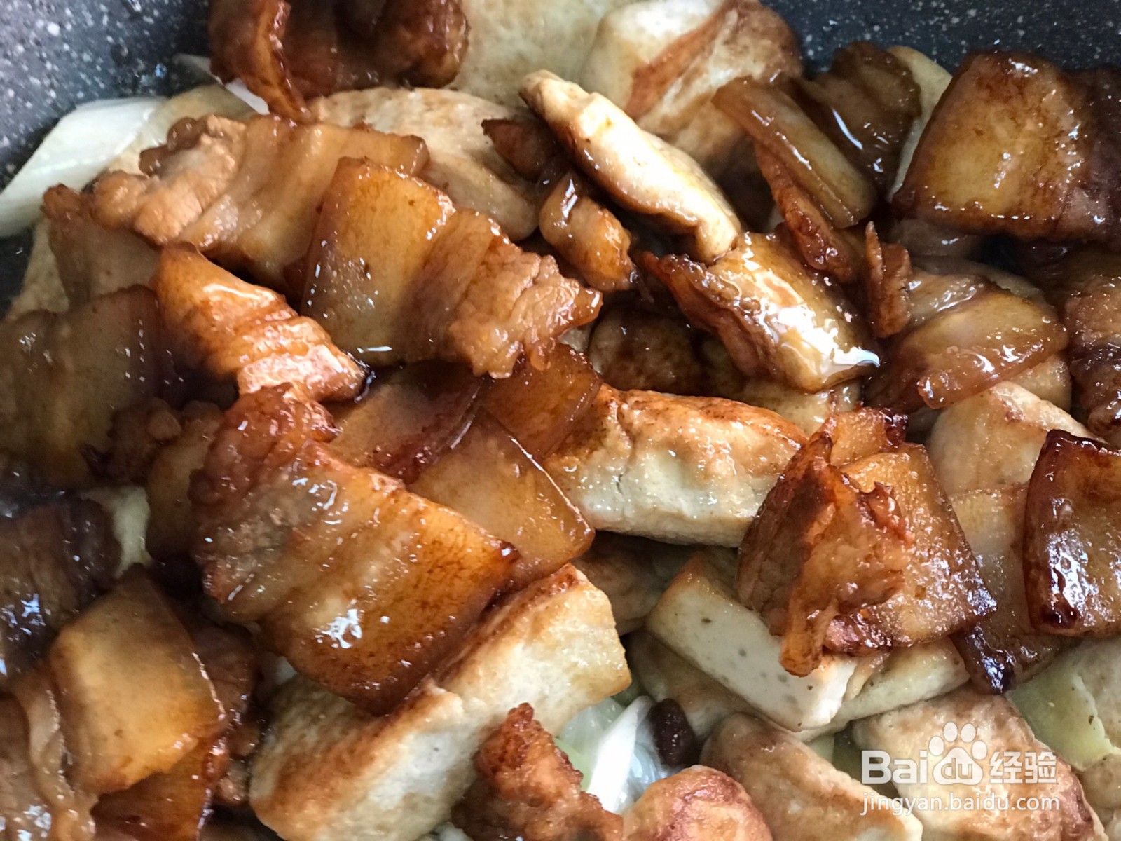 肉片炖豆腐的做法