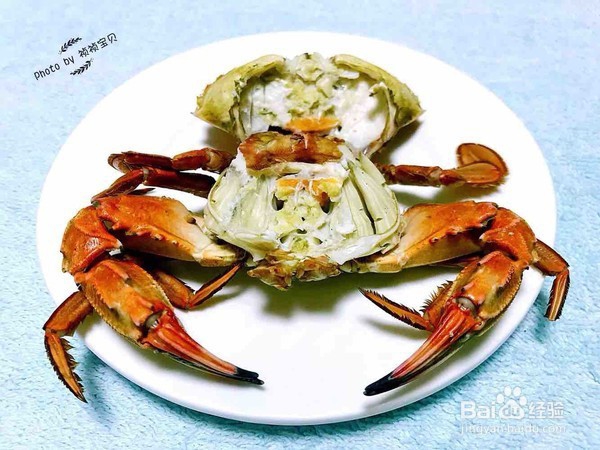 极其美味的清蒸花盖蟹