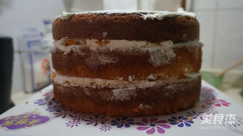 小清新奶油裱花蛋糕