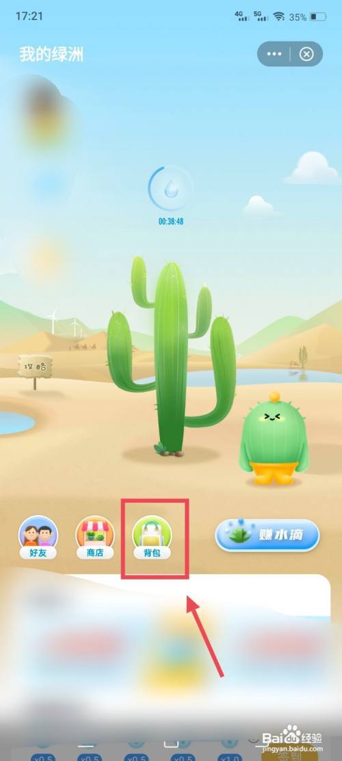 绿洲怎么找到我的背包?