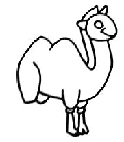 如何画简笔画：[2]骆驼
